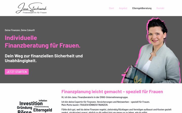 Screenshot of janastachowiak.de