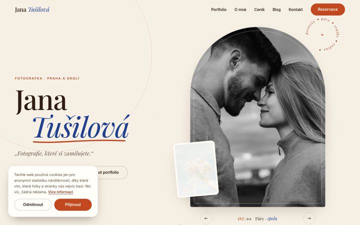 Screenshot of janatusilova.cz