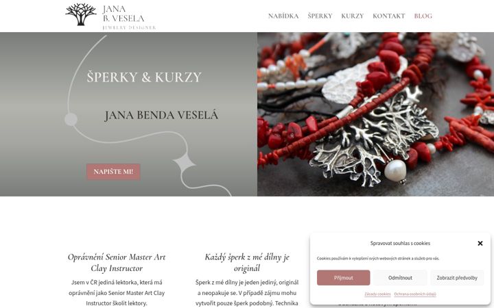 Screenshot of janaveselajewelry.com
