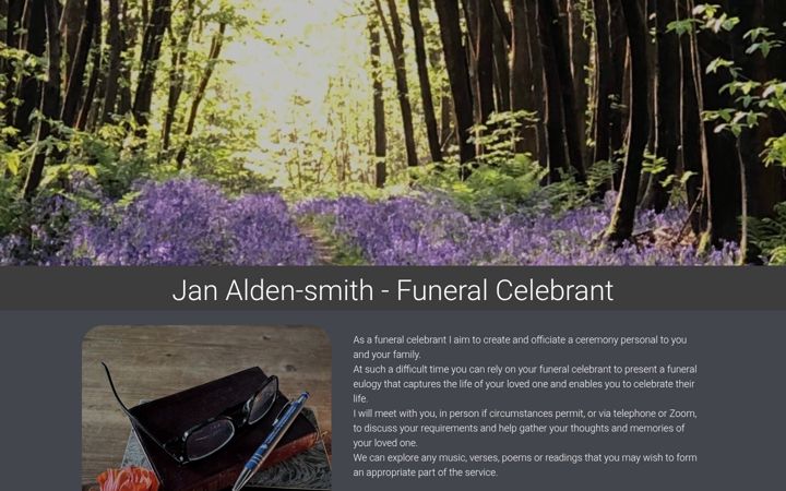 Screenshot of jancelebrant.co.uk