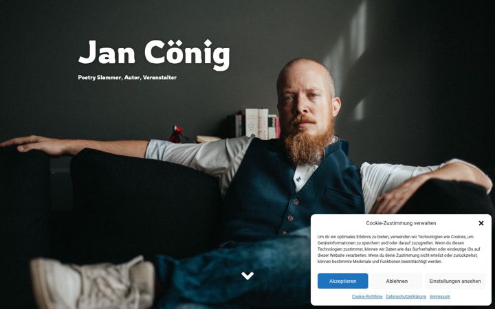 Screenshot of jancoenig.de