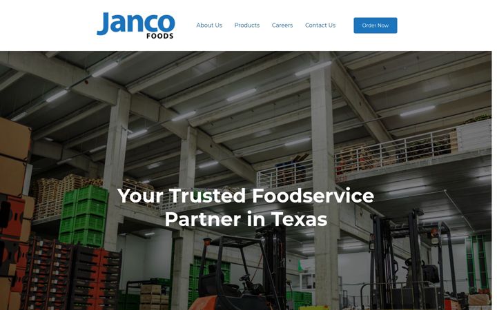 Screenshot of jancofoods.com