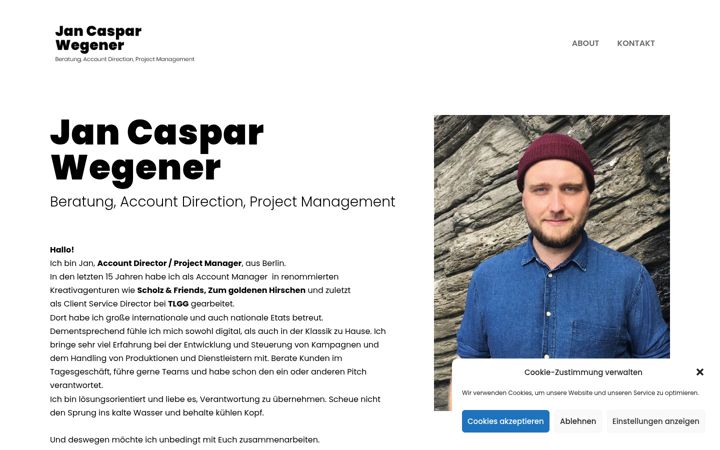 Screenshot of jancwegener.de