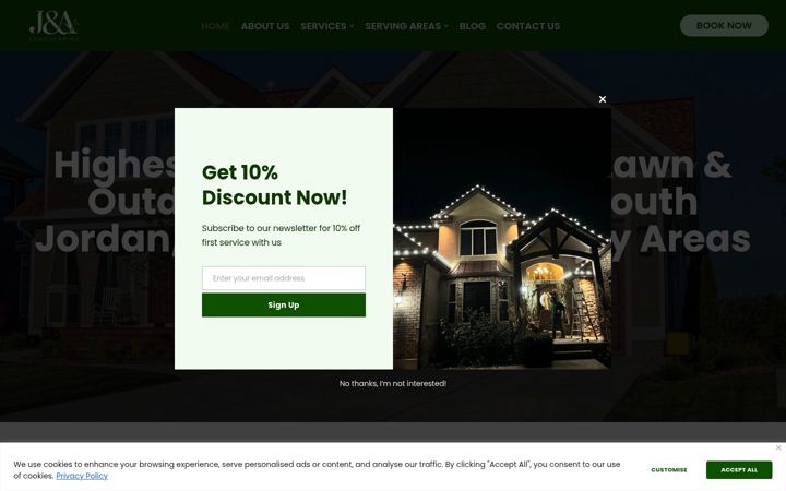 Screenshot of jandahomepros.com