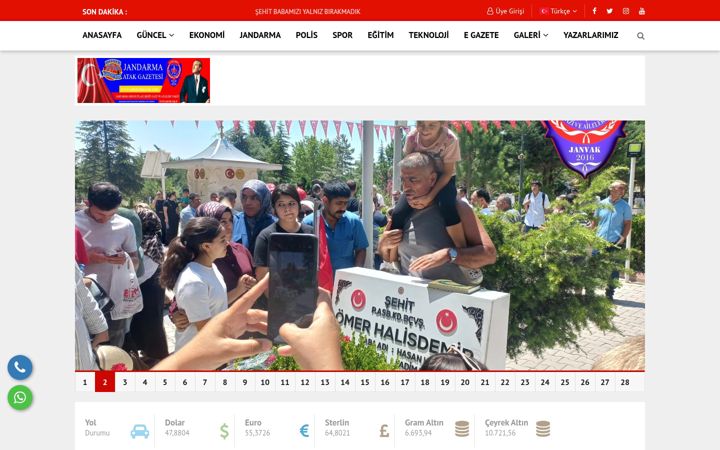 Captura de ecrã de jandarmaatak.com.tr