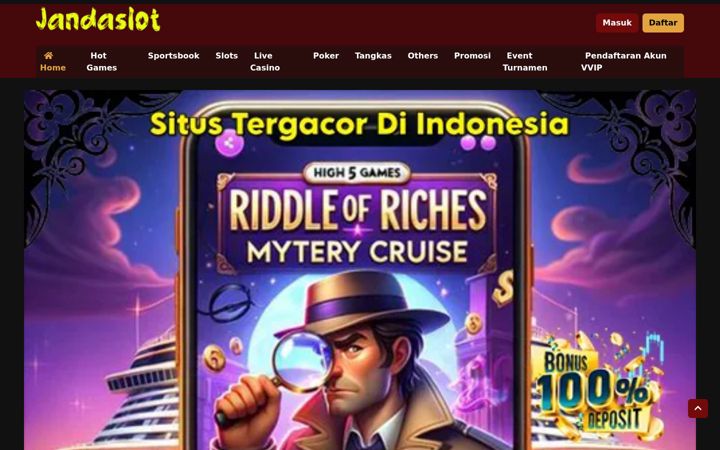 Screenshot of jandaslot.net