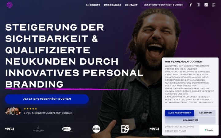 Screenshot of jandemann.com