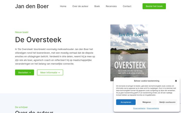Screenshot of jandenboer.com