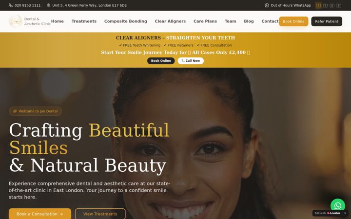 Screenshot of jandental.com
