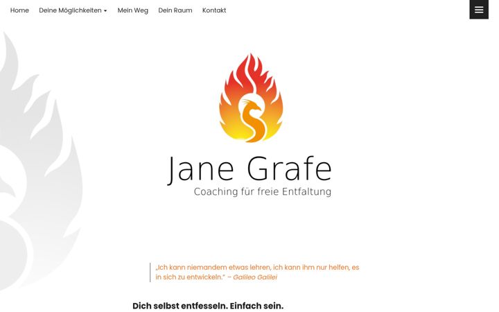 Screenshot of jane-prasser.net
