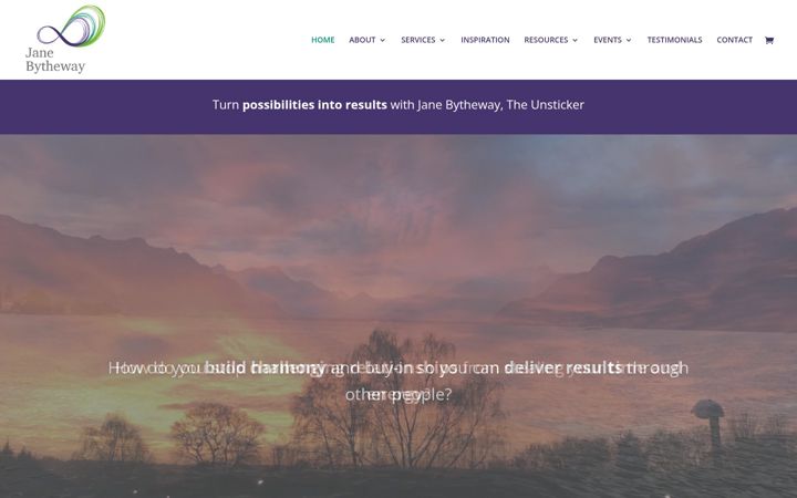 Screenshot of janebytheway.com