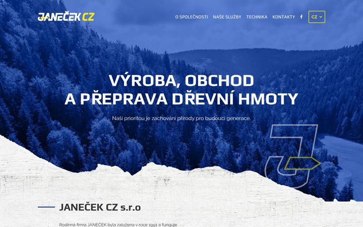 Screenshot of janecekcz.cz