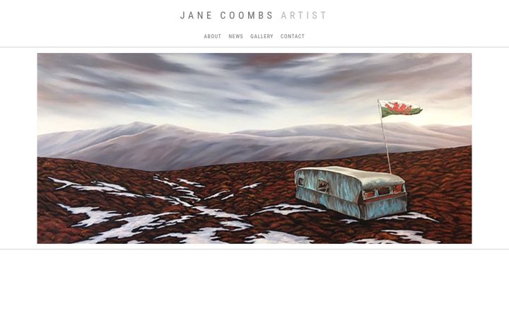 Screenshot of janecoombs.com