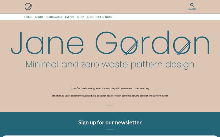 Screenshot of janegordon.uk