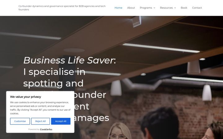 Screenshot of janehales.com