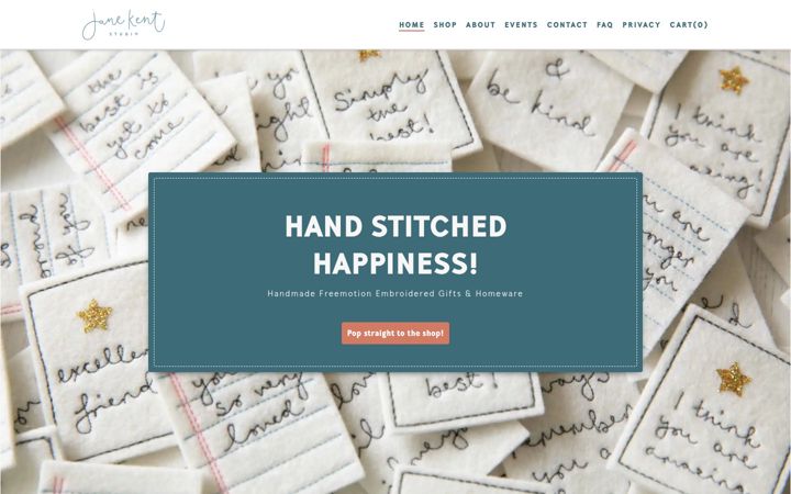 Screenshot of janekentstudio.co.uk