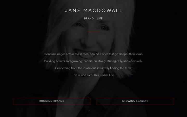 Screenshot of janemacdowall.com