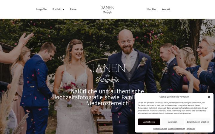 Screenshot of janenfotografie.com