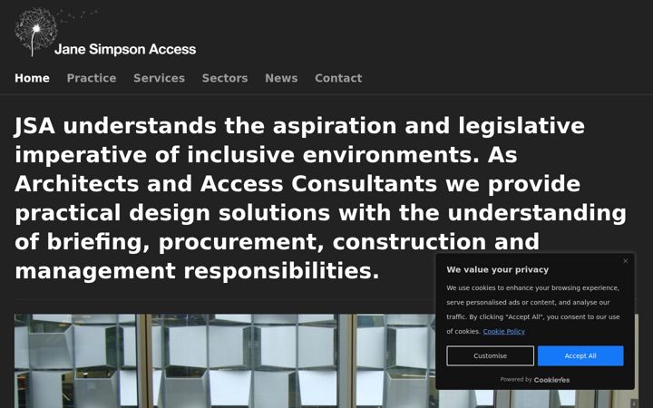 Screenshot of janesimpsonaccess.com