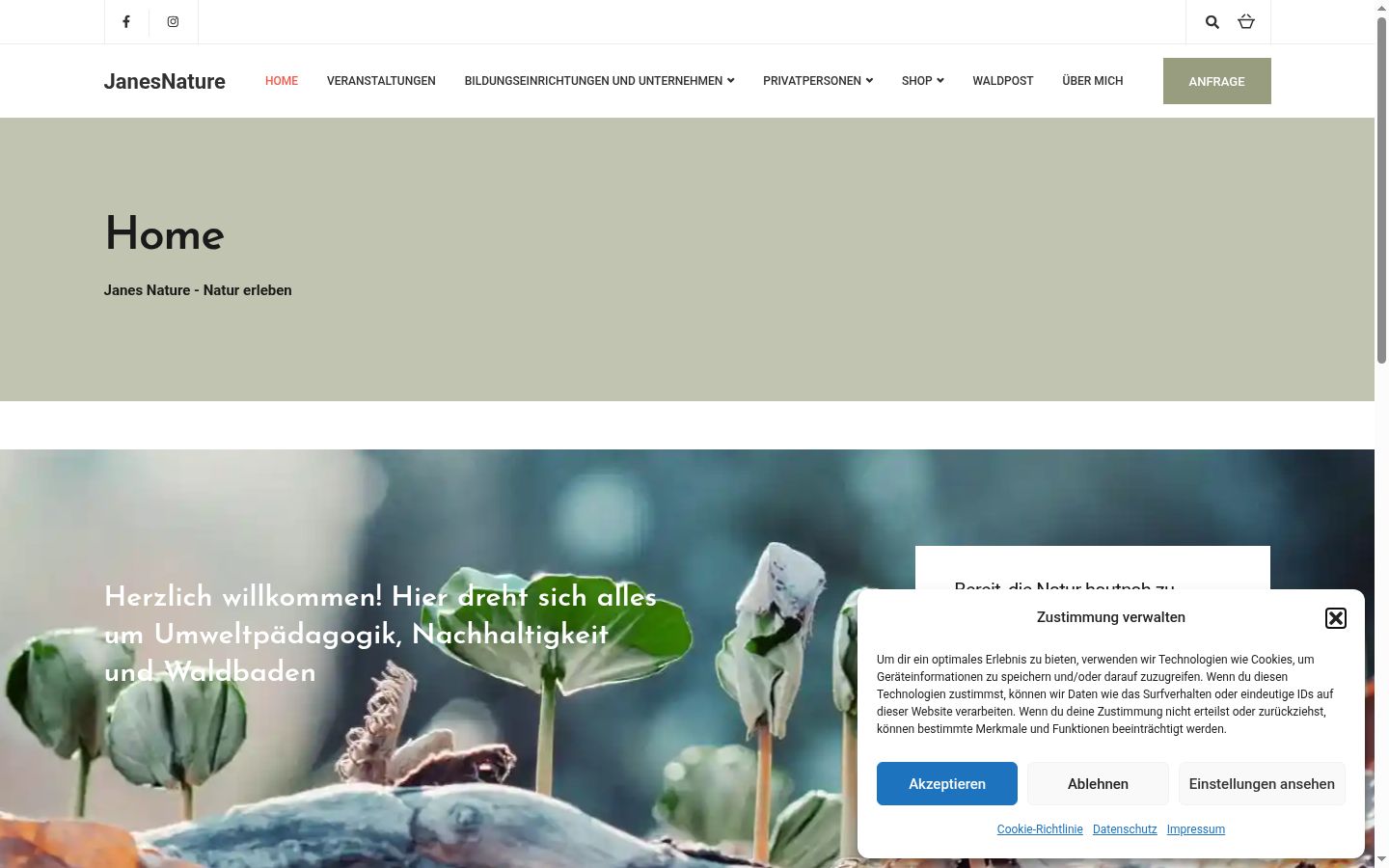 Screenshot tal-banner tal-kunsens muri qabel kwalunkwe interazzjoni