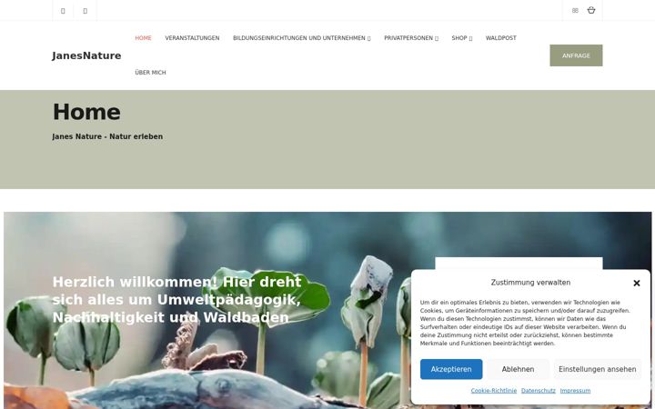Screenshot of janesnature.eu