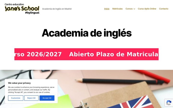 Screenshot of janesschool.es