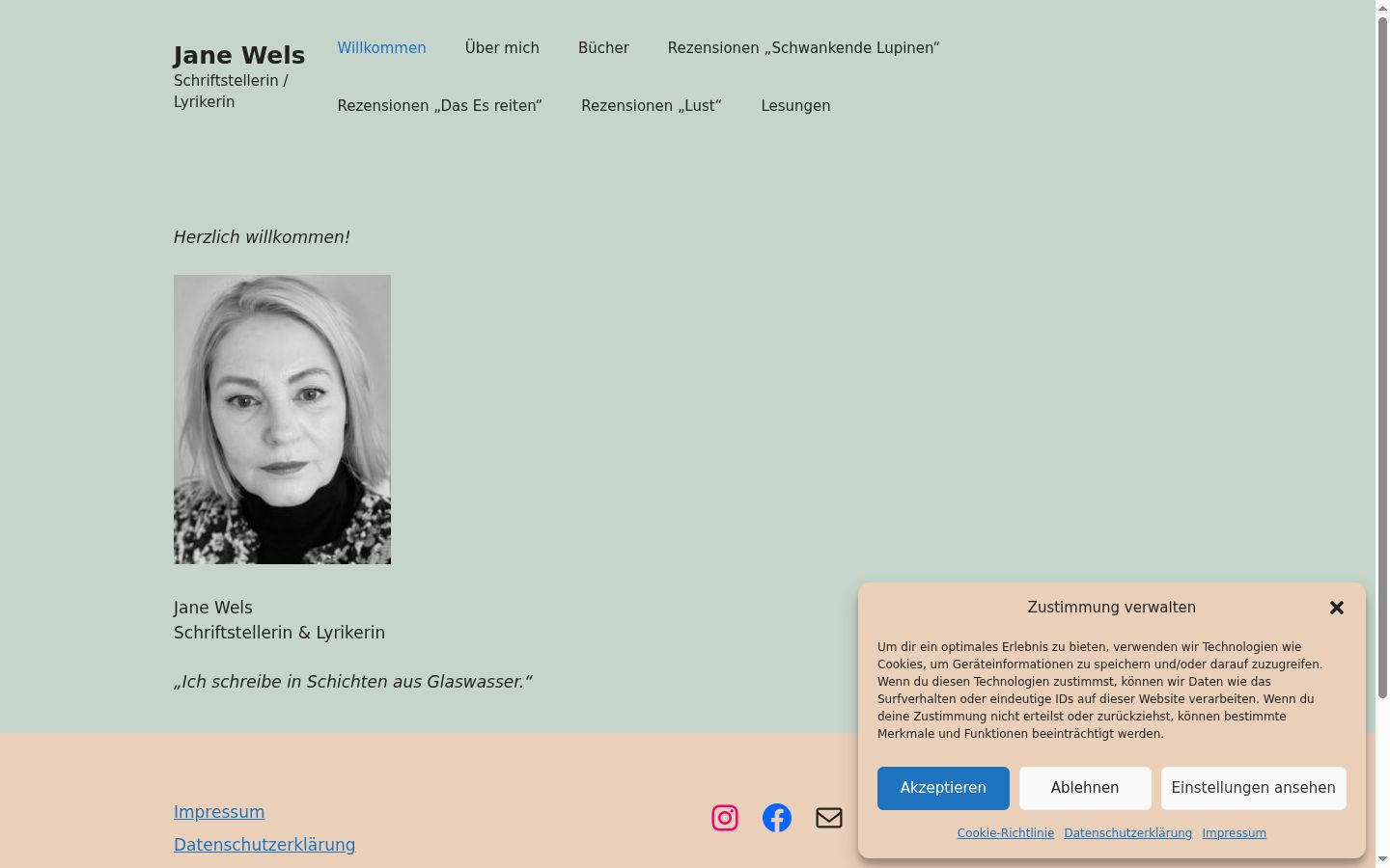 Képernyőkép a bármilyen interakció előtt megjelenő hozzájárulási bannerről