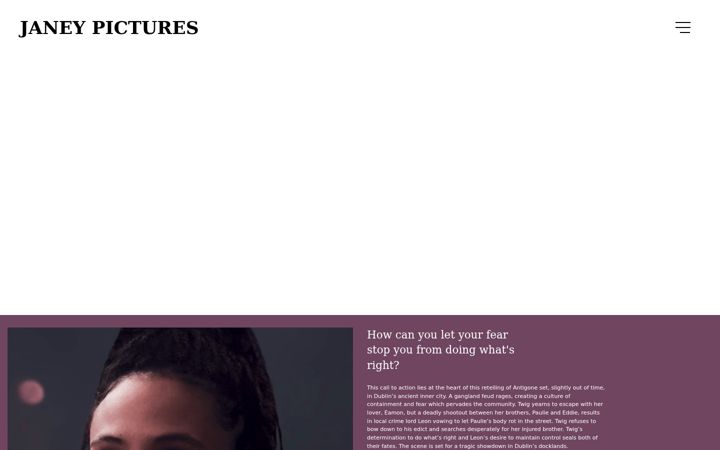 Screenshot of janeypictures.com