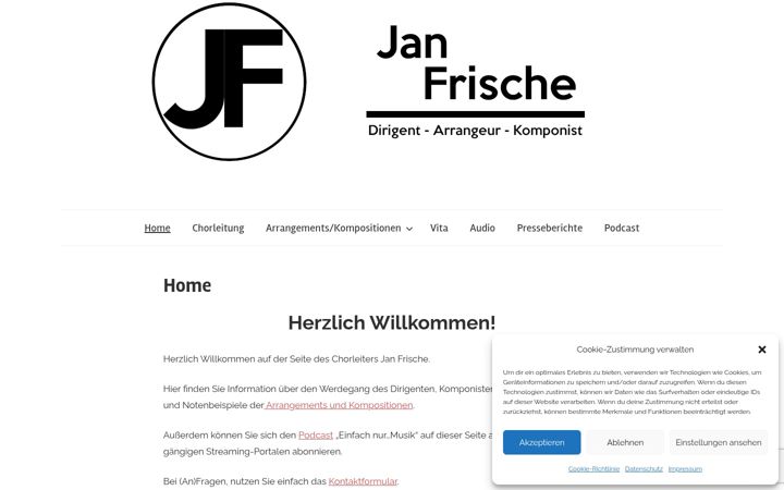 Screenshot of janfrische.de