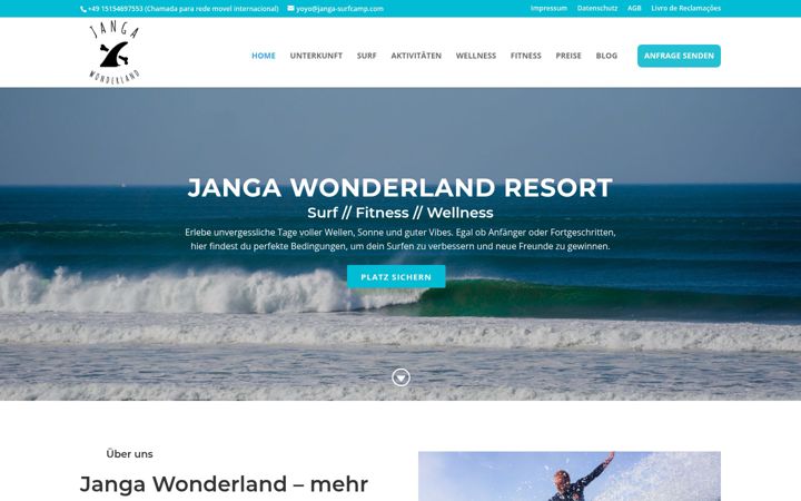 Screenshot of janga-wonderland.de
