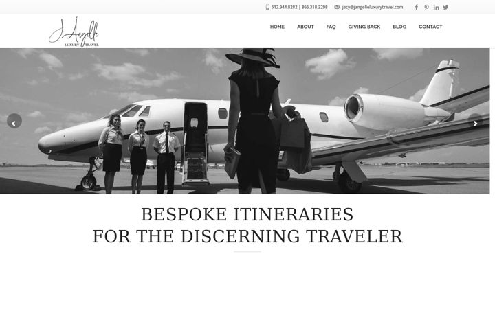 Screenshot of jangelleluxurytravel.com