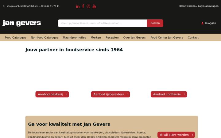 Screenshot of jangevers.be