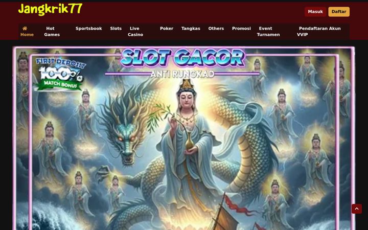 Screenshot of jangkrik77.com