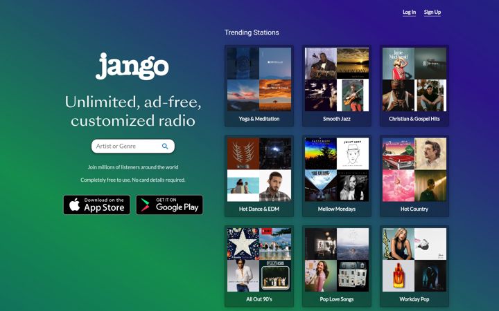 Zrzut ekranu jango.com