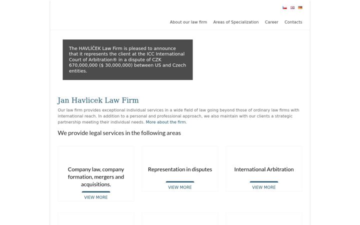 Captura de pantalla de janhavlicek.com