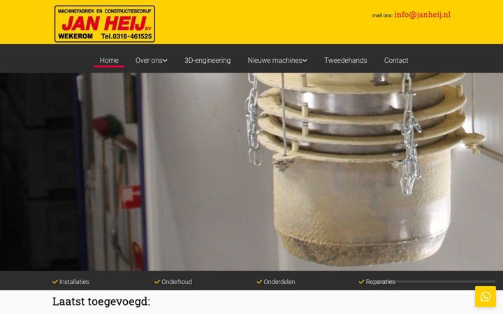 Screenshot of janheij.nl