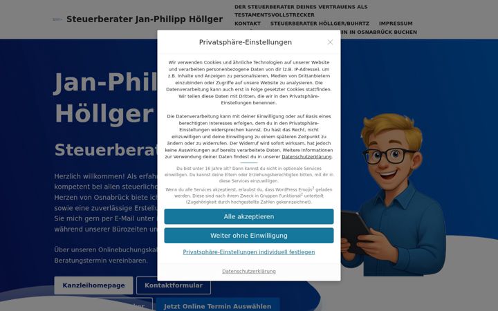 Screenshot of janhoellger.de