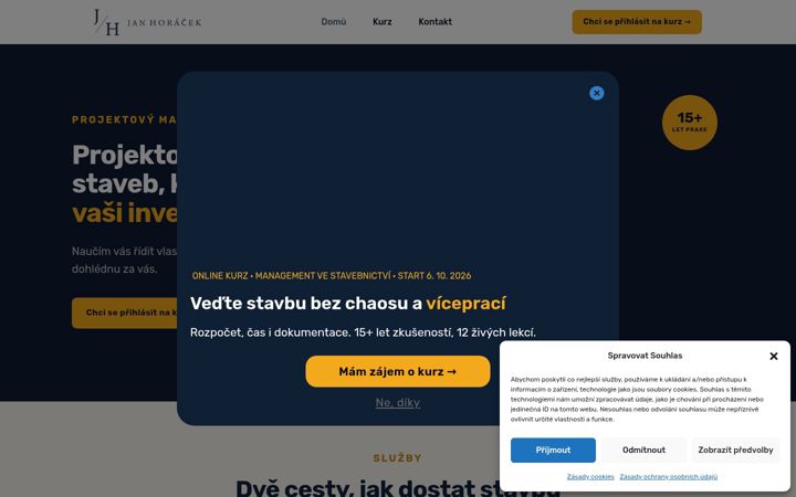 Screenshot of janhoracek.com