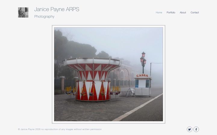 Screenshot of janicepaynephotography.com
