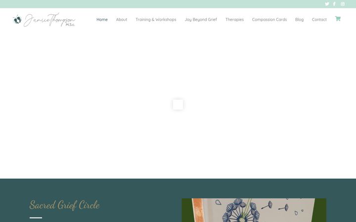 Screenshot of janicethompson.co.uk