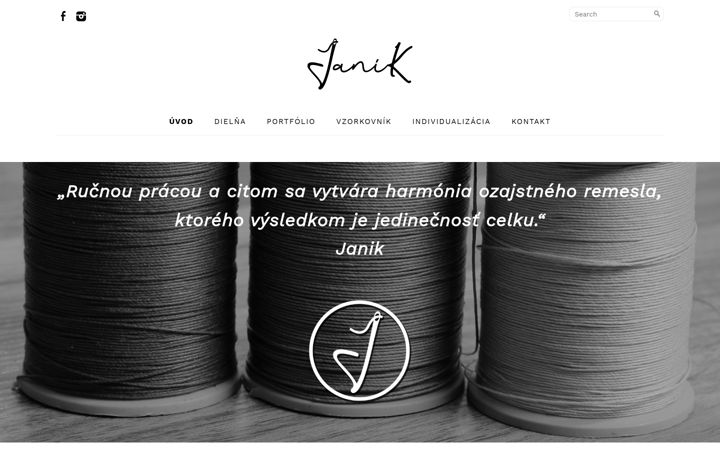 Screenshot of janik.sk