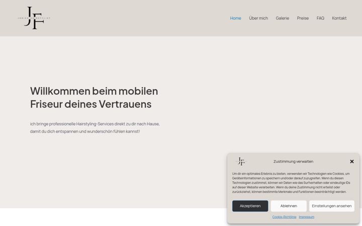 Screenshot of janika-hairstylist.de