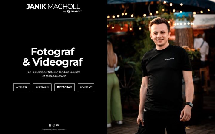 Screenshot of janikmacholl.de