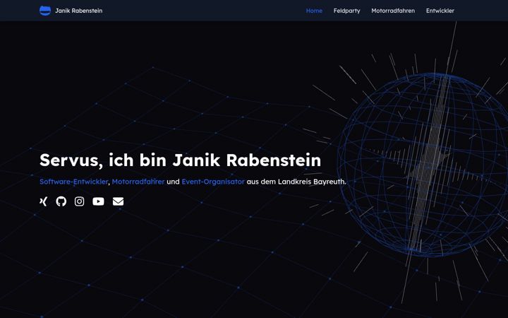 Screenshot of janikrabenstein.de