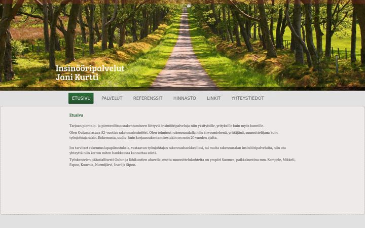 Screenshot of janikurtti.com