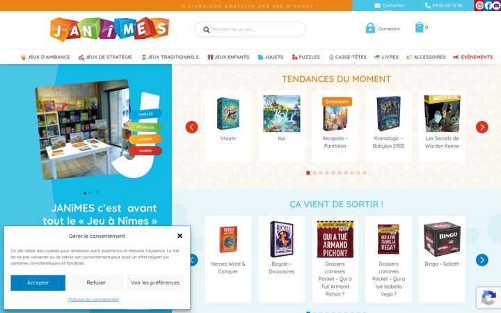 Screenshot of janimes.fr