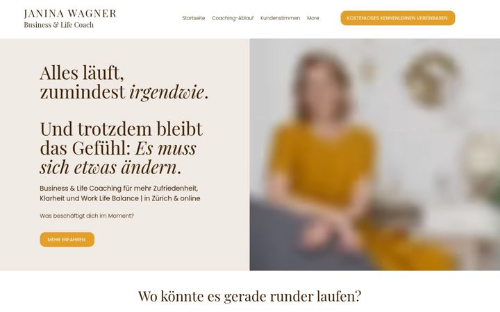Screenshot of janina-wagner.com
