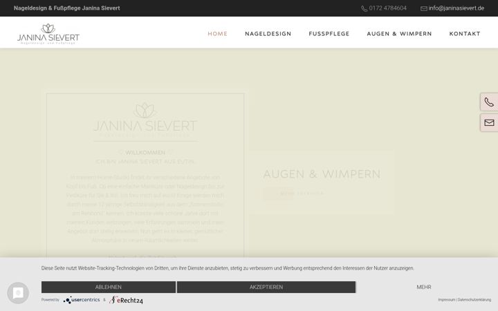 Screenshot of janinasievert.de