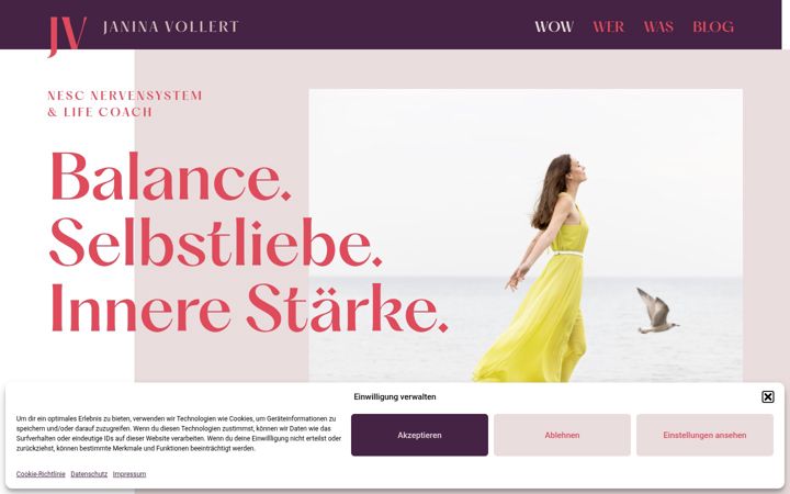 Screenshot of janinavollert.de