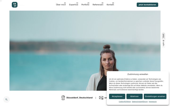 Screenshot of janinaweiss.de